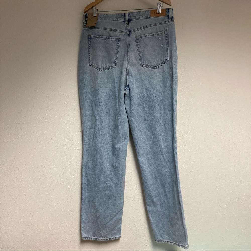 Pacsun Women’s 90’s Boyfriend Jeans Distressed Blue High Rise Relaxed Leg 32 - Picture 2 of 16
